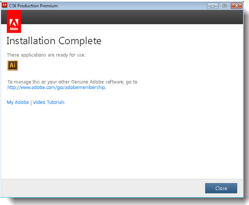 CS6 Production Installtion for Windows Step 2.3