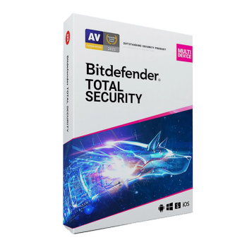 Bitdefender Total Security 5 Device, 1-Year Subscription, Global - Bitdefender