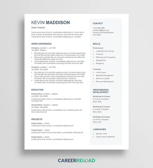 Modern CV Templates5