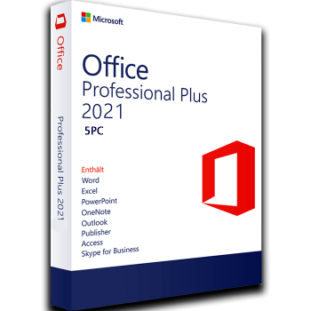 Microsoft Office 2021 Professional Plus Lifetime License for 5 PCs