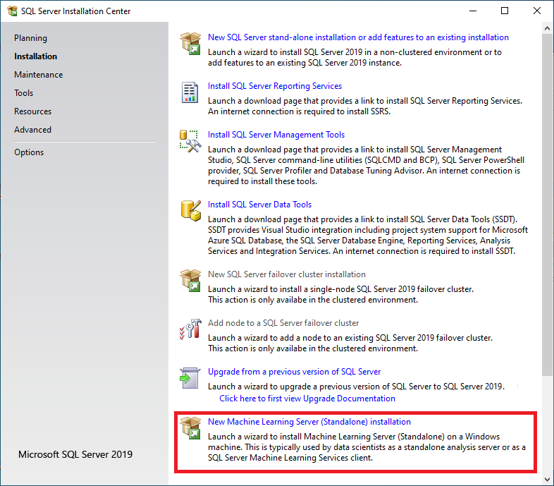 Installation Guide for SQL Server 2019