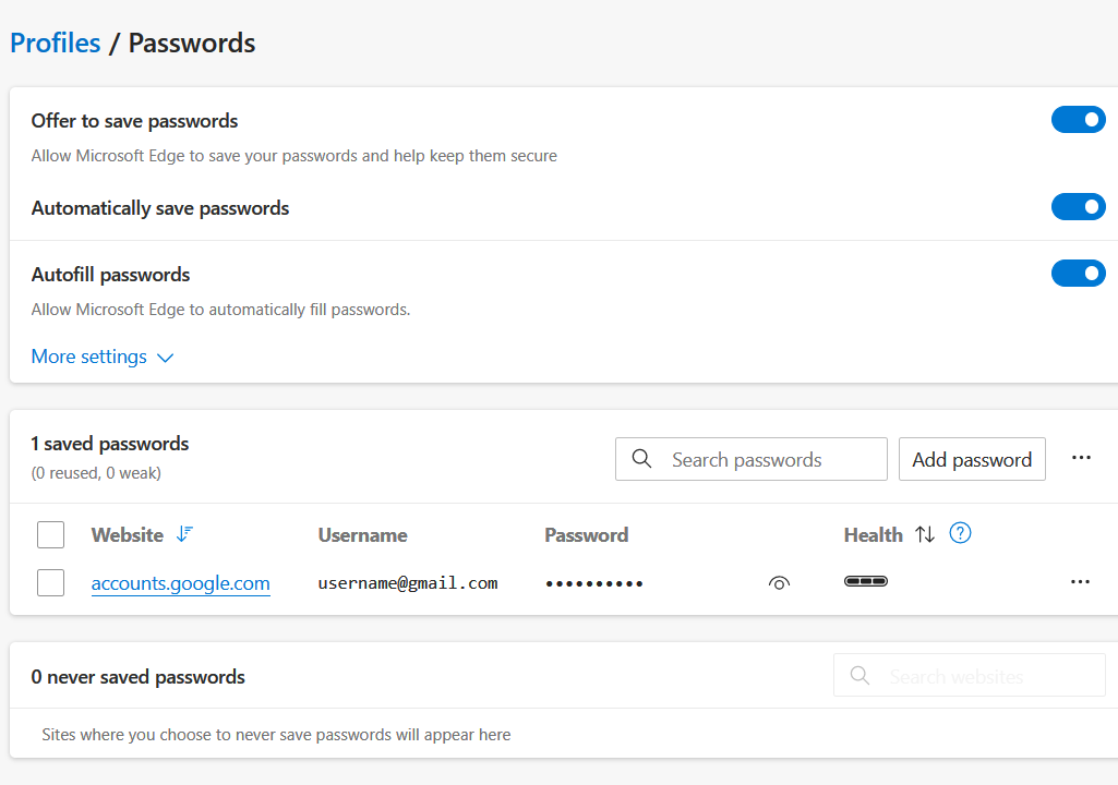 Access Your Stored Passwords40