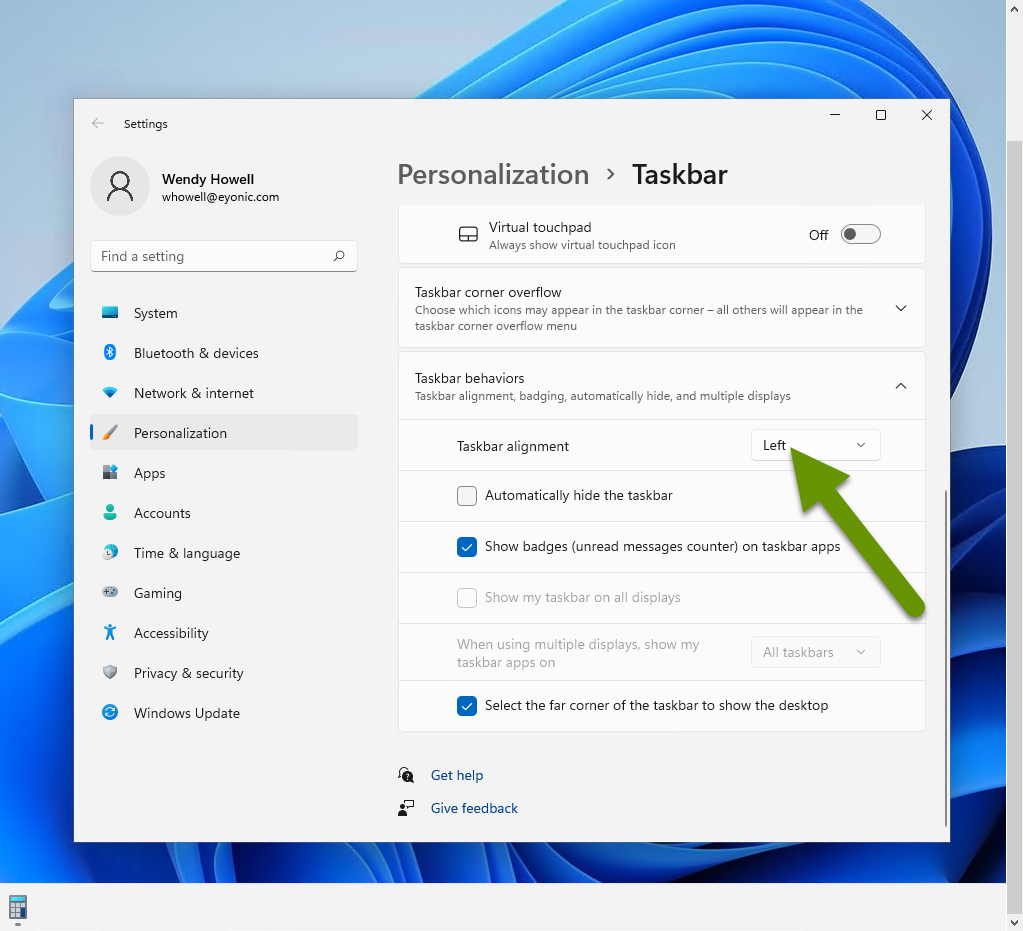 Customize the Taskbar14