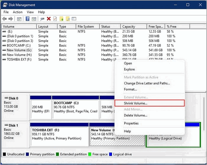 Set Up Partitions20