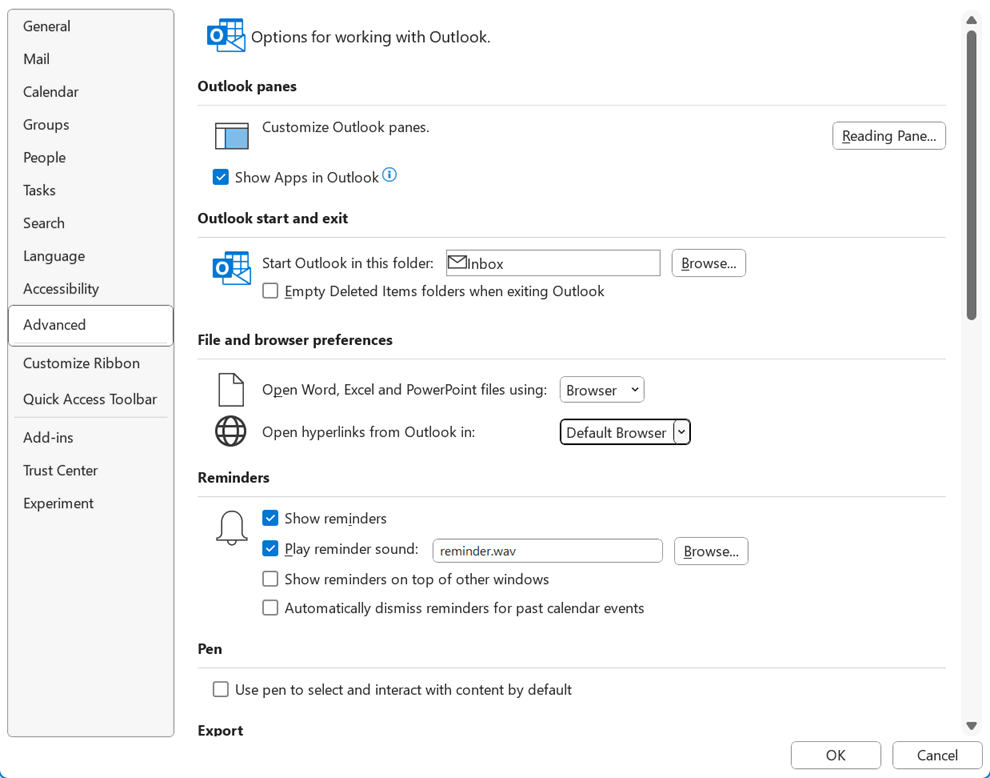 Cannot Start Outlook