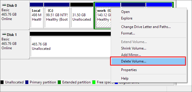 Combine Partitions