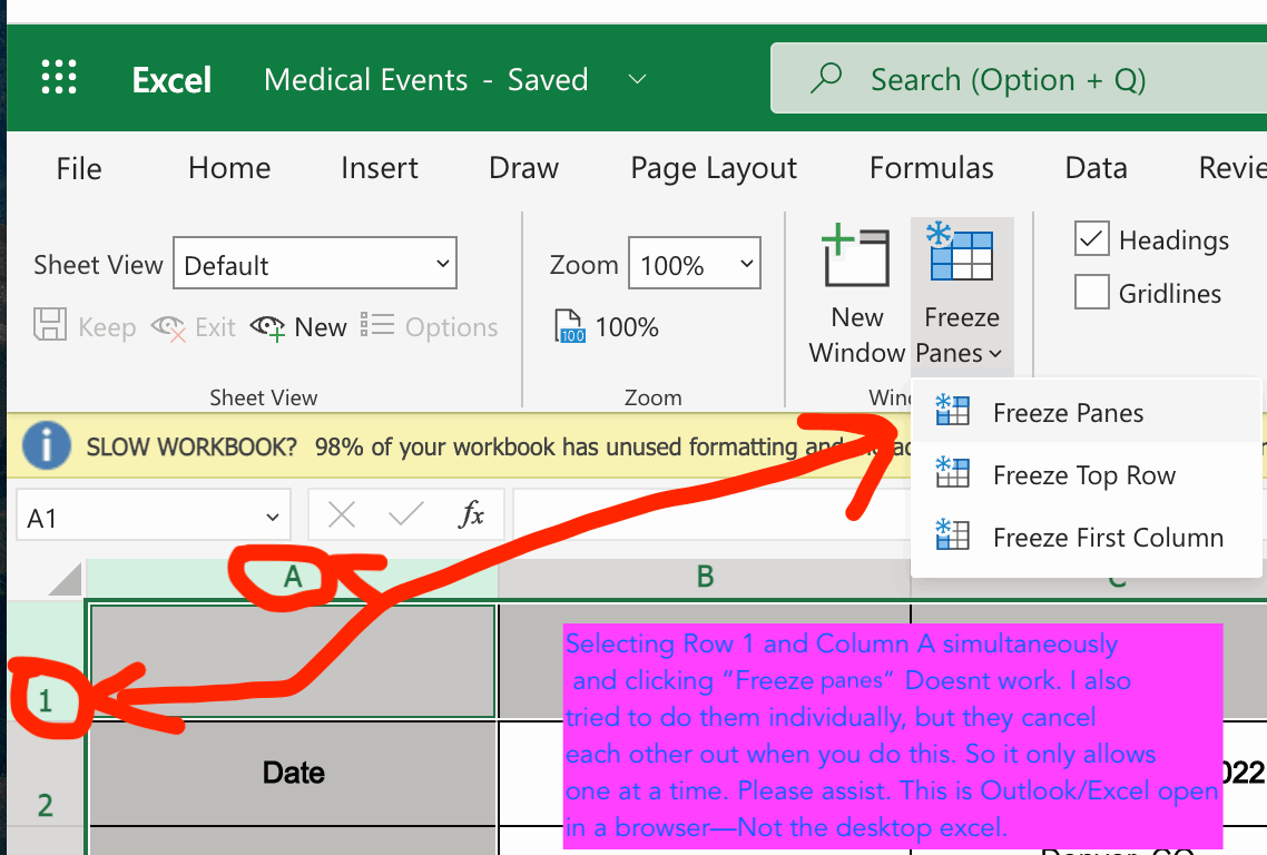 Lock a Row or Column3