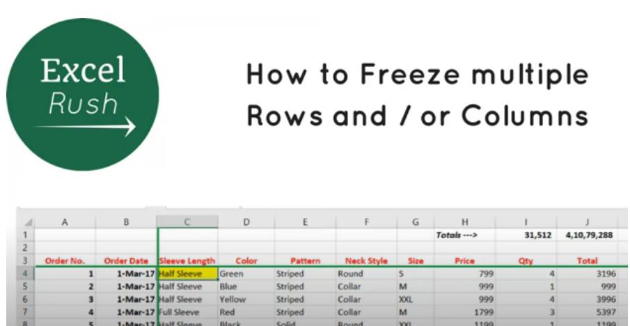 Lock a Row or Column6