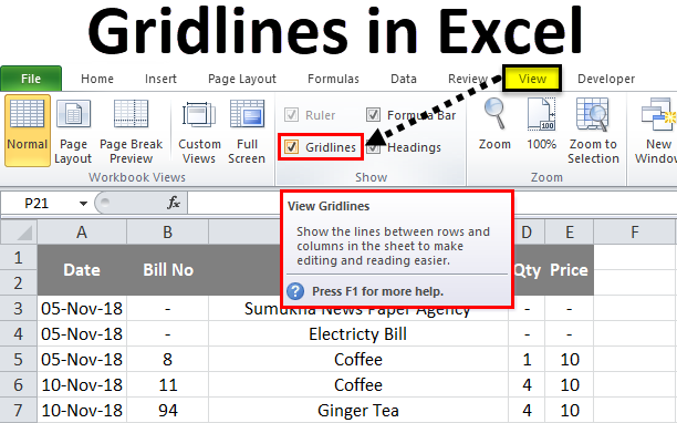 Remove Gridlines