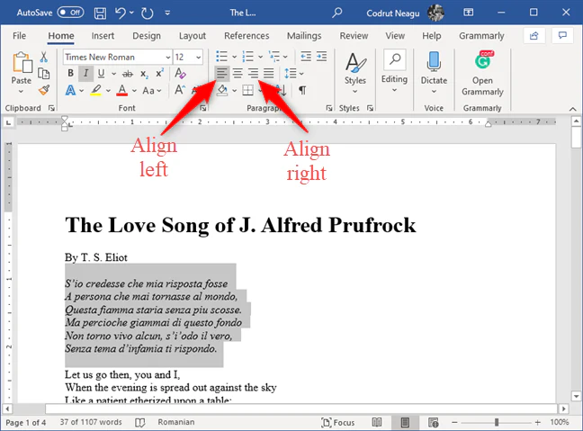 How to Adjust Text Alignment in Word – 2024