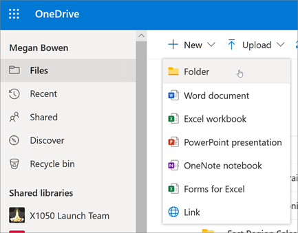 Folders in OneDrive4