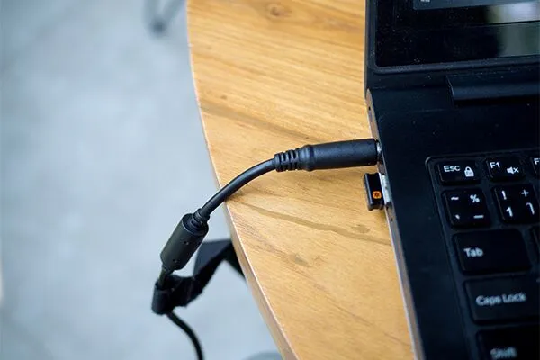 Laptop Connected to Power2