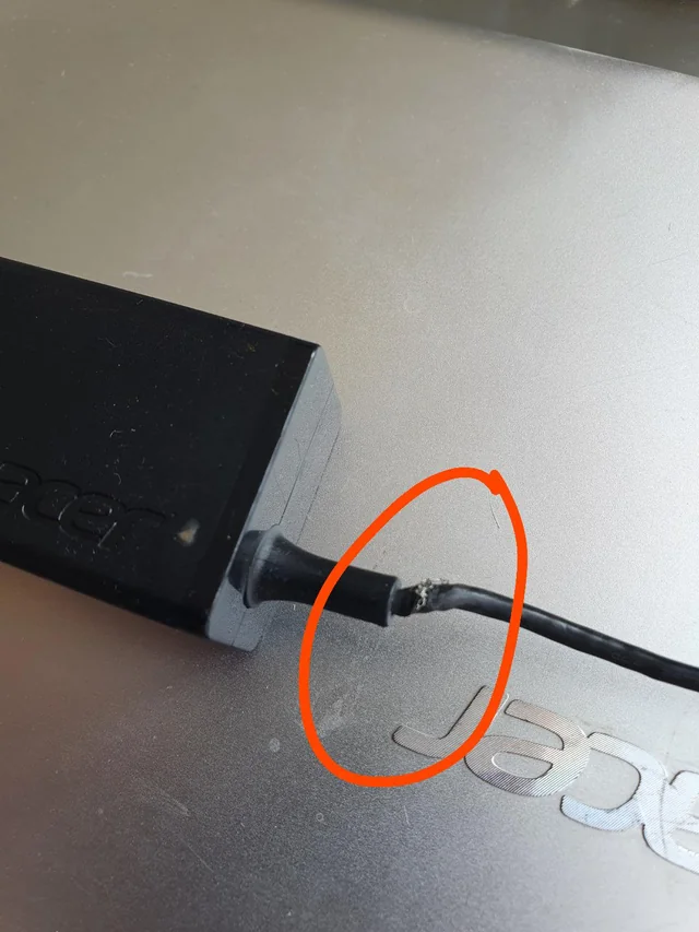 Laptop Connected to Power3