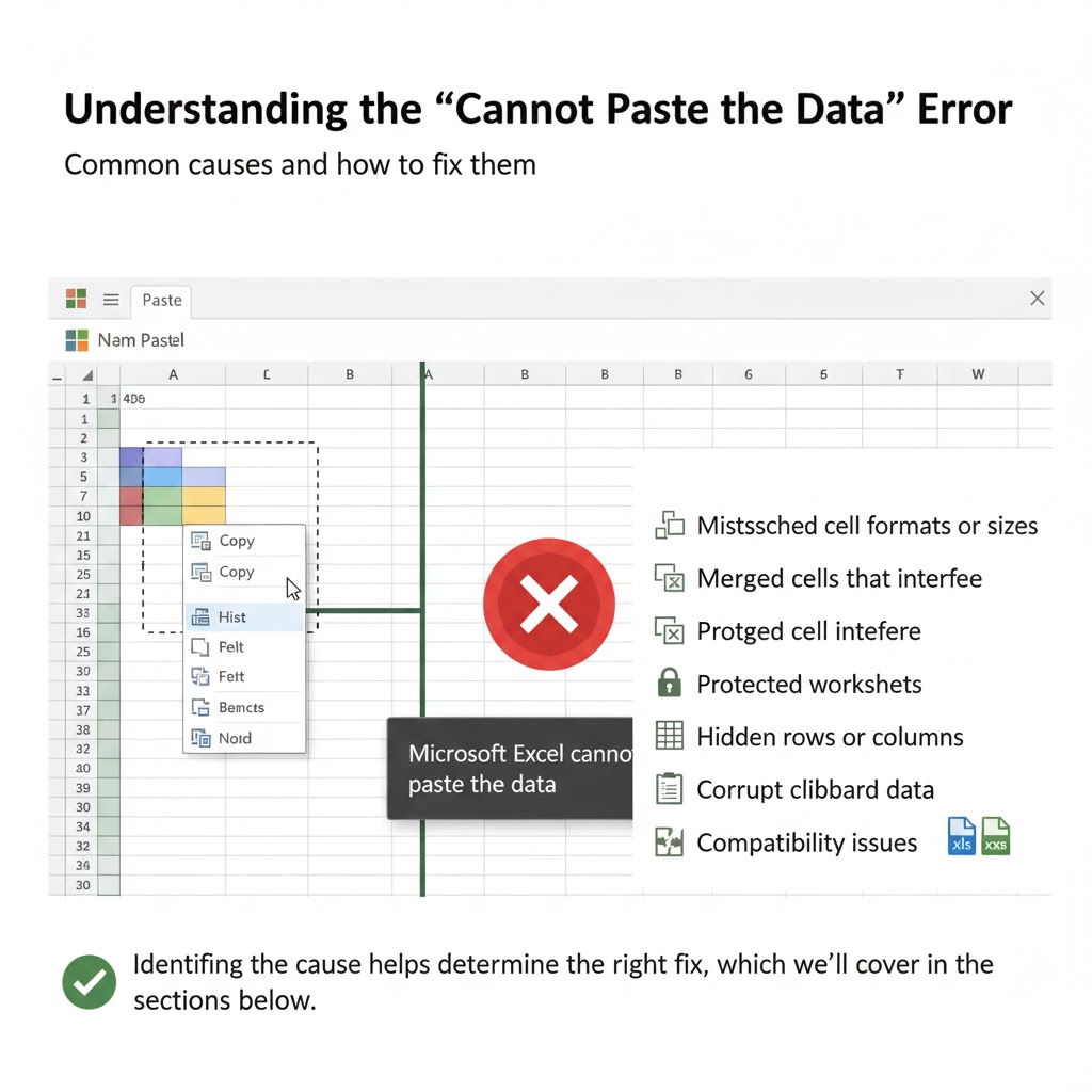 Top Solutions to Resolve the “Excel Cannot Paste the Data” Issue – 2025
