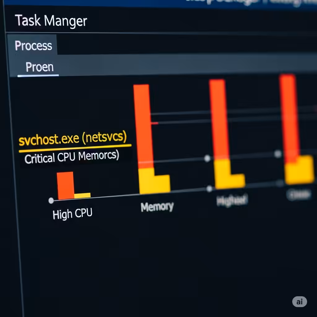 How to Resolve High Network and Memory Usage from svchost.exe (netsvcs) – 2025