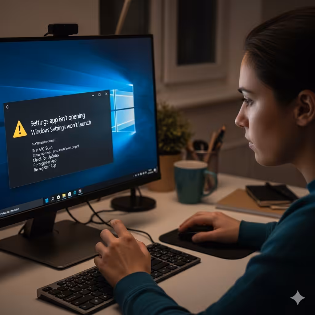 Fixing the Windows 10 Error: Settings App Not Launching
