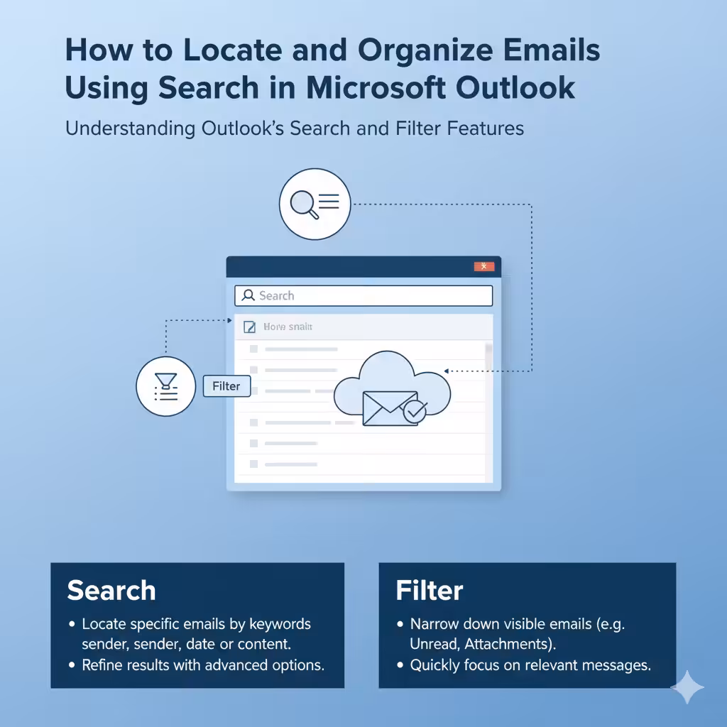 How to Locate and Organize Emails Using Search in Microsoft Outlook – 2025