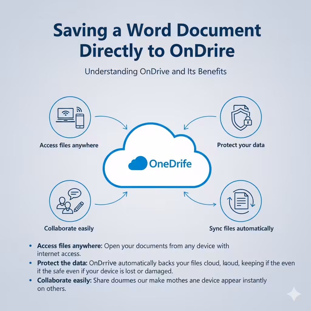 Saving a Word Document Directly to OneDrive – 2025