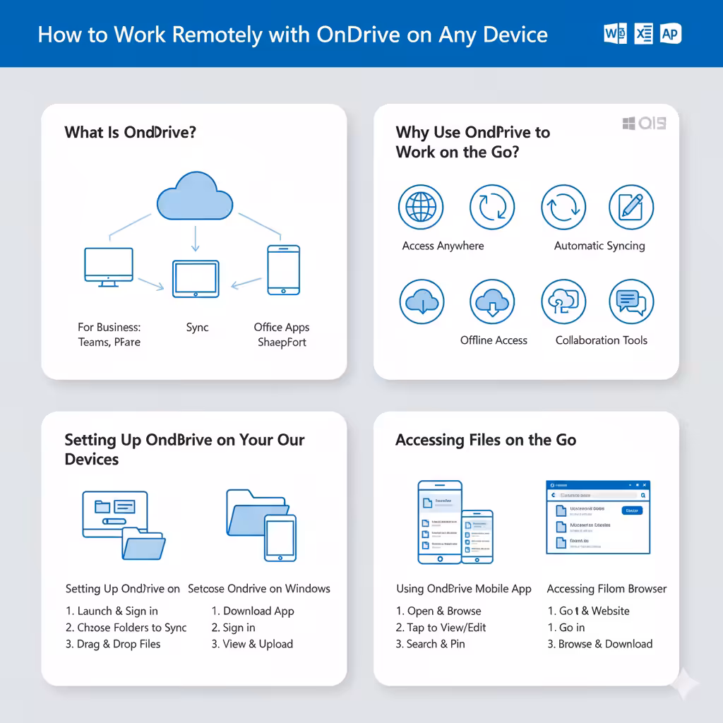 How to Work Remotely with OneDrive on Any Device – 2025