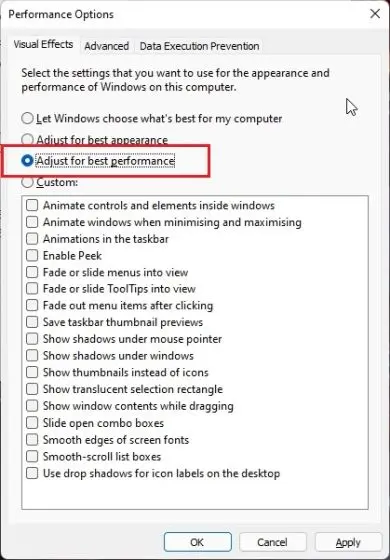 Performance on Windows 114