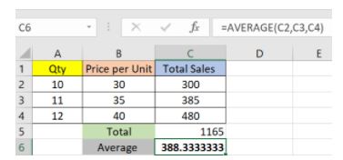 Excel Quick Reference