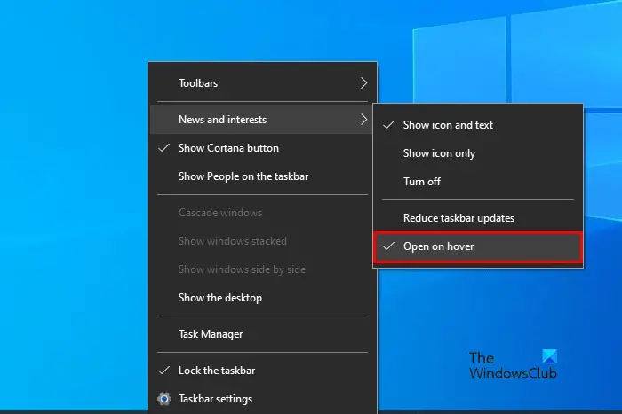 How To Disable Weather and News Widget on Windows 10 Taskbar 11 Disable Weather50