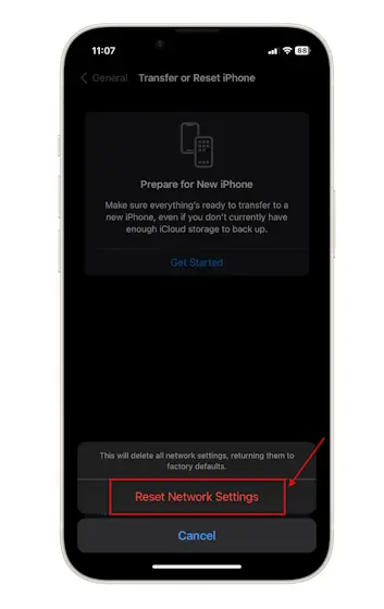 How to Restore Network Settings on an iPhone - 2024 9 Restore Network Settings15