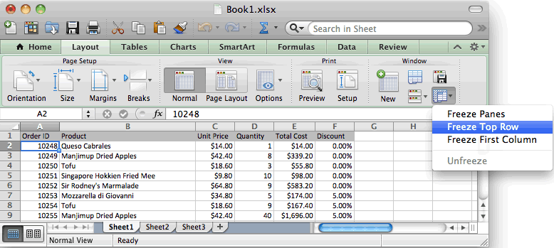 How to Lock a Row in Excel on Mac - 2025 7 Lock a Row3