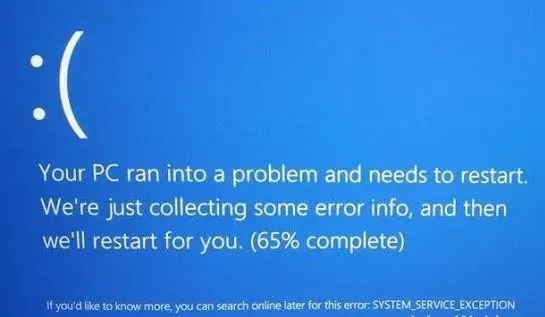 System Service Exception Error