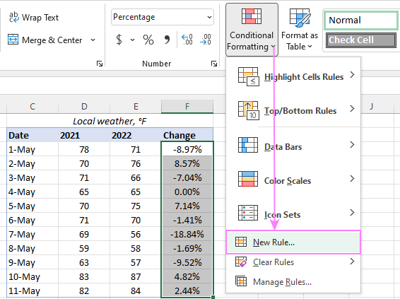 Set Up Multiple Rules for Conditional Formatting in Excel - 2025 7 Set Up Multiple Rules2