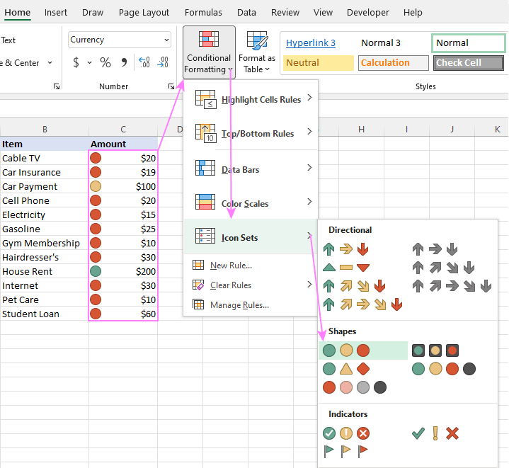Set Up Multiple Rules for Conditional Formatting in Excel - 2025 8 Set Up Multiple Rules3