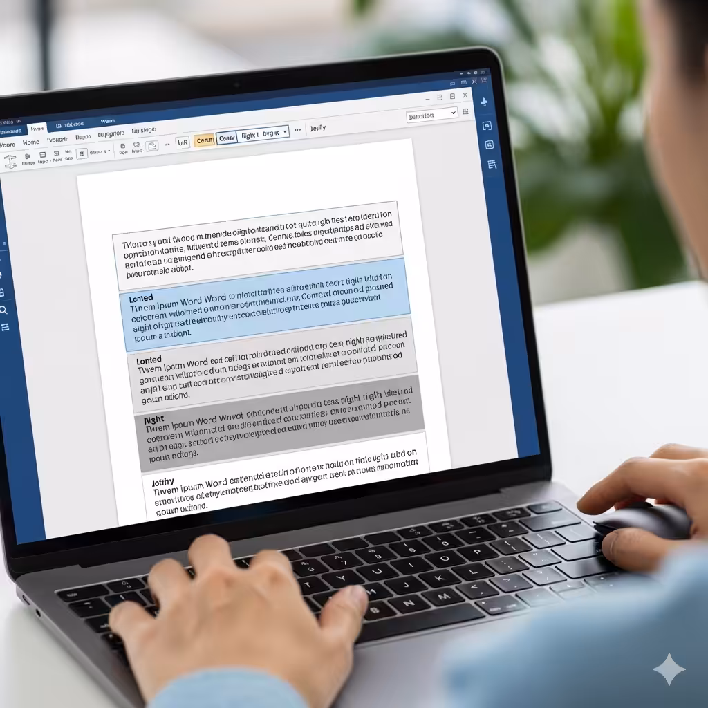 Aligning Text