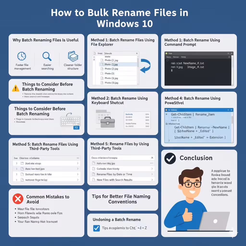 Ways to Bulk Rename Files in Windows 10 5 Bulk Rename Files2