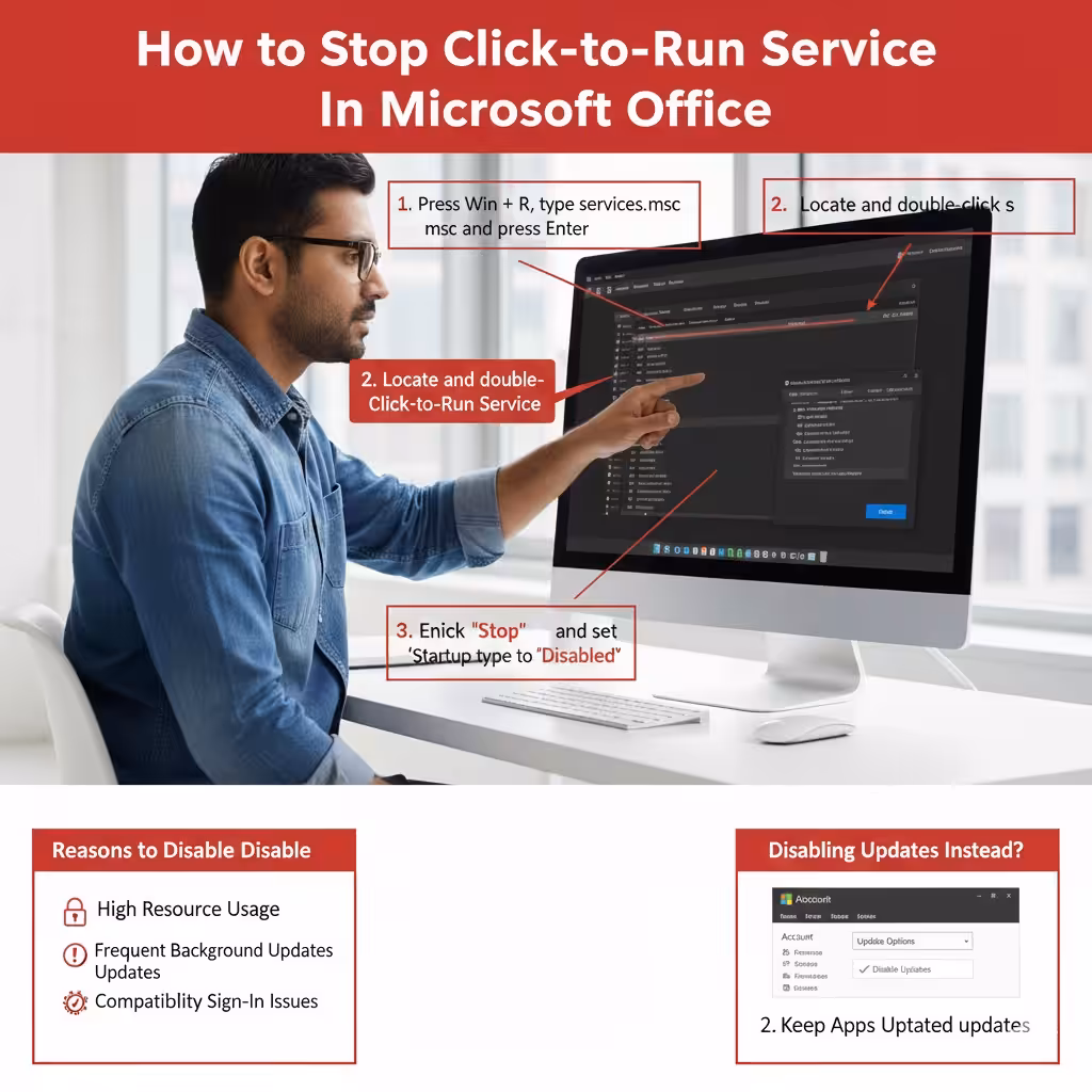 Stop Click to Run Service2