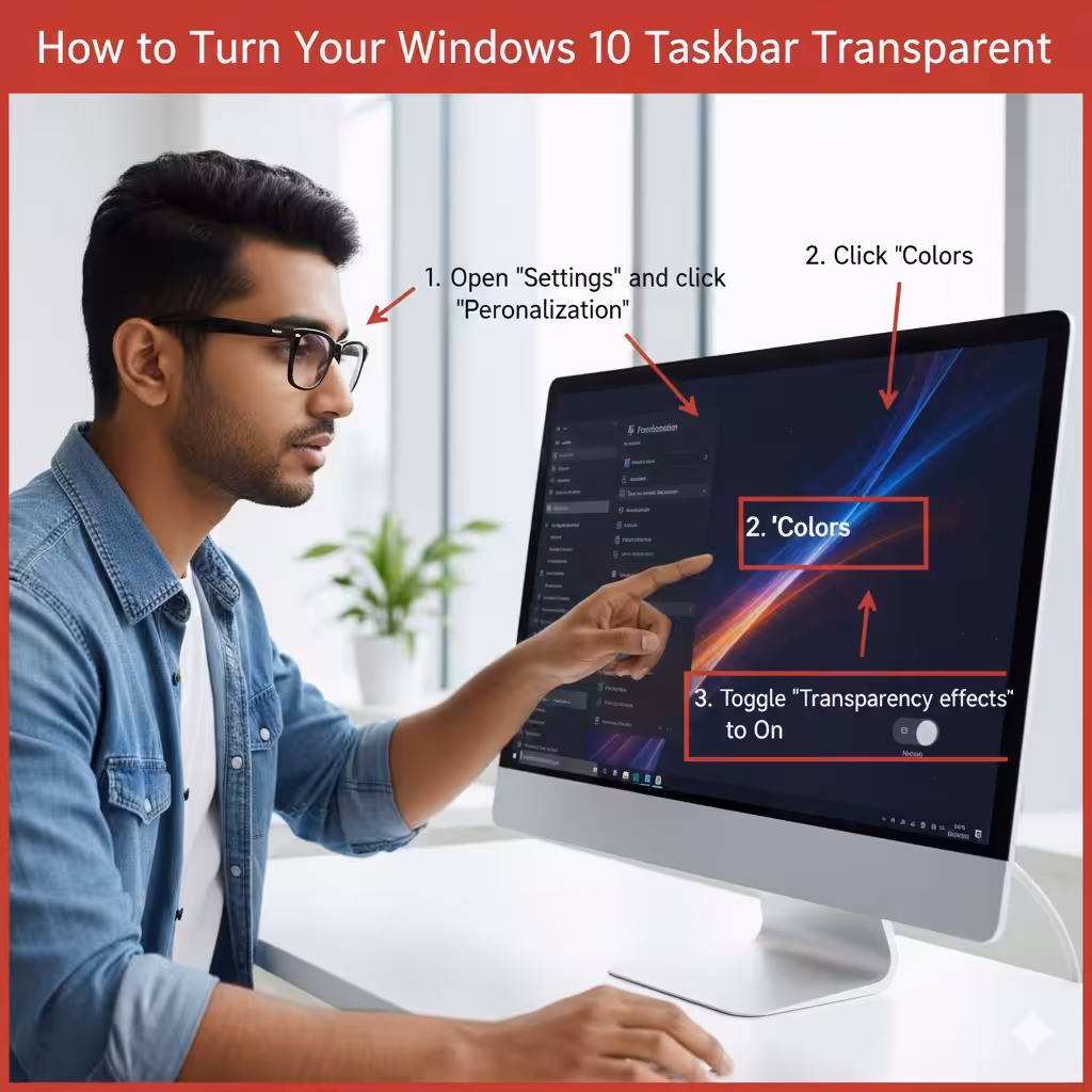 How to Turn Your Windows 10 Taskbar Transparent 4 Taskbar Transparent