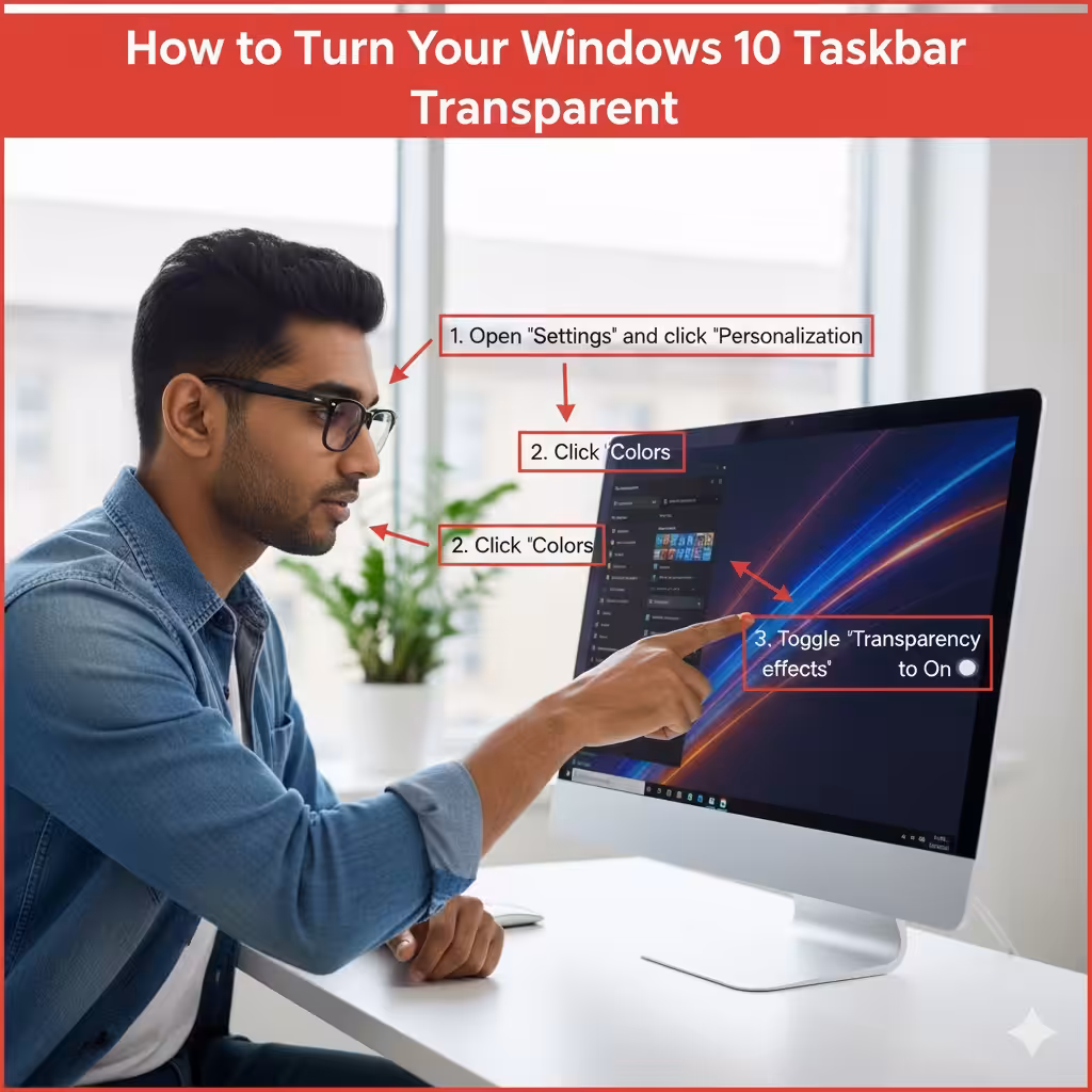 How to Turn Your Windows 10 Taskbar Transparent 5 Taskbar Transparent2