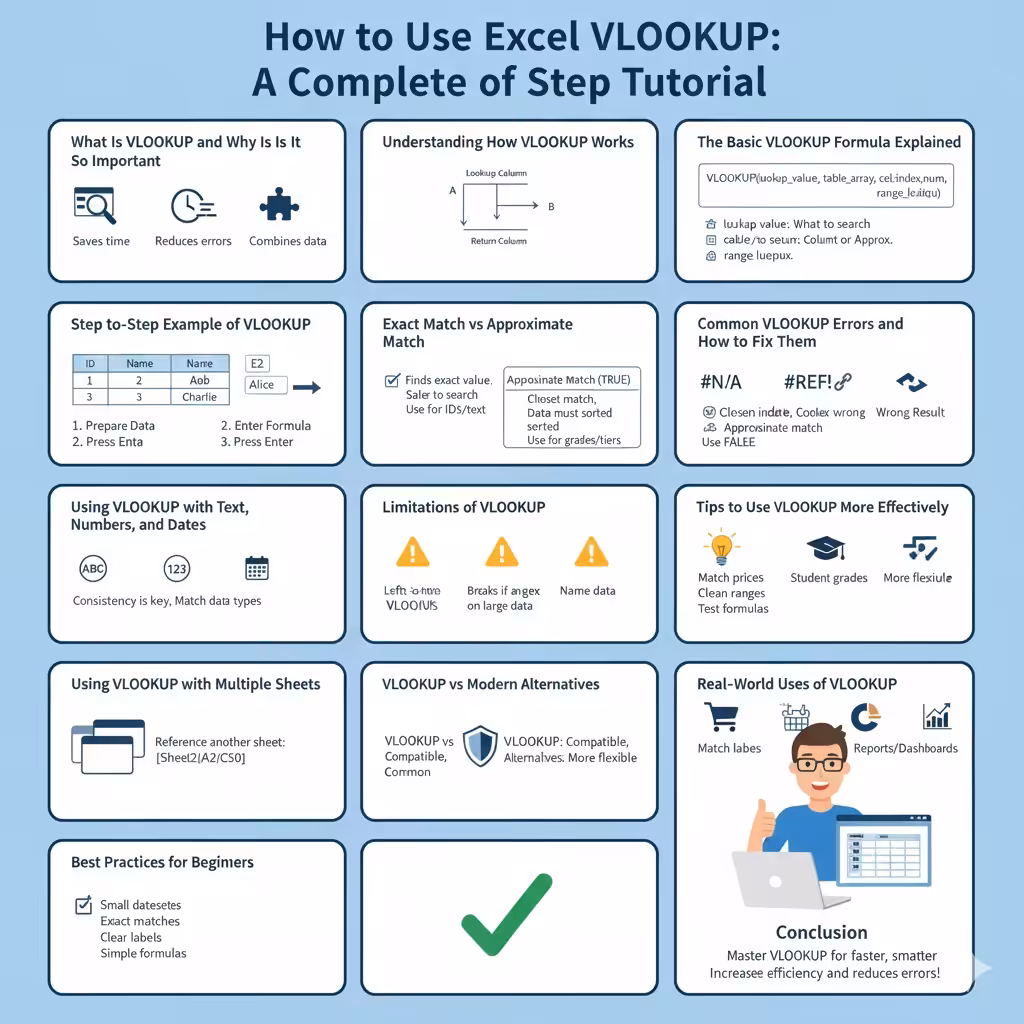 How to Use Excel VLOOKUP: A Complete Step-by-Step Tutorial - 2025 4 Use Excel VLOOKUP