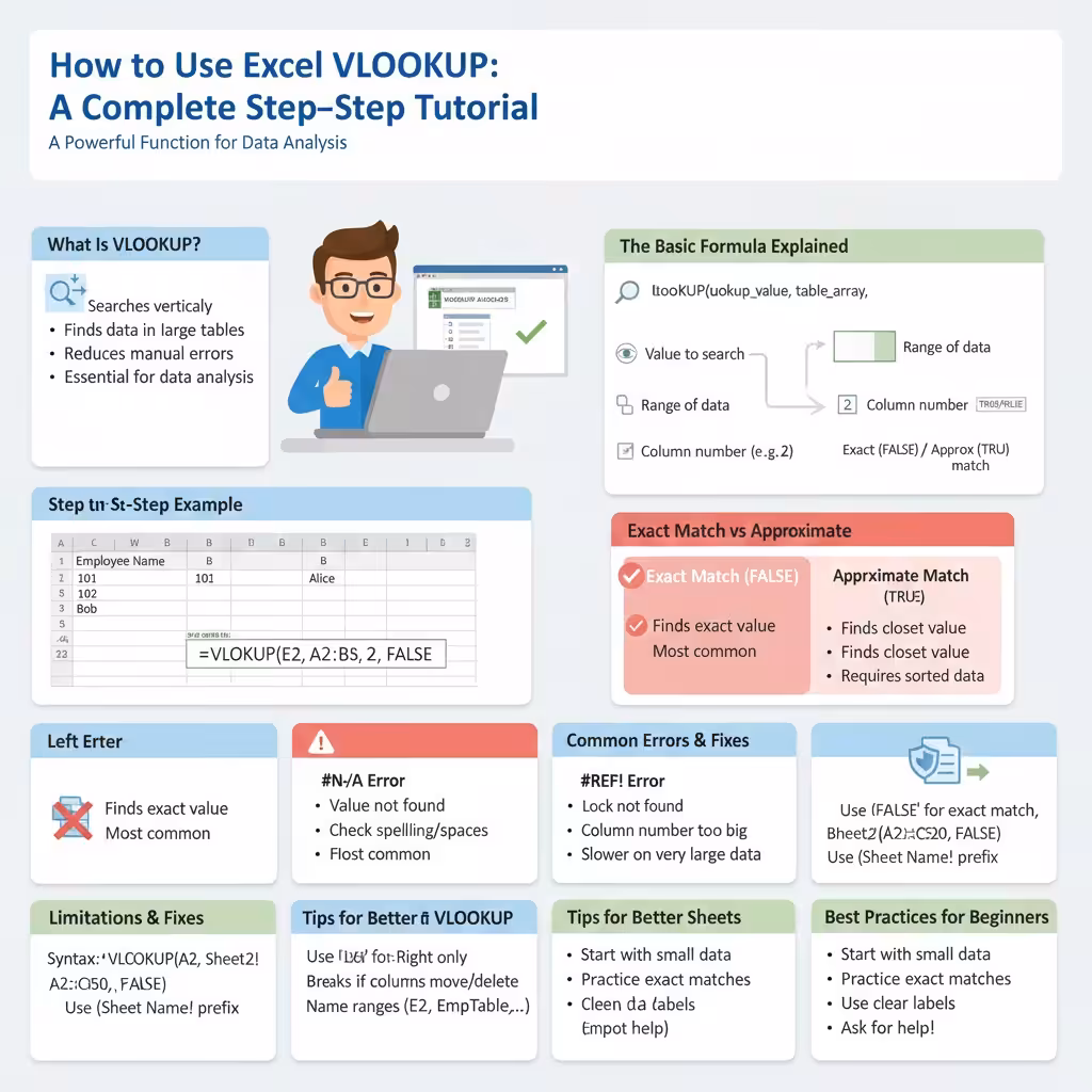 How to Use Excel VLOOKUP: A Complete Step-by-Step Tutorial - 2025 5 Use Excel VLOOKUP2
