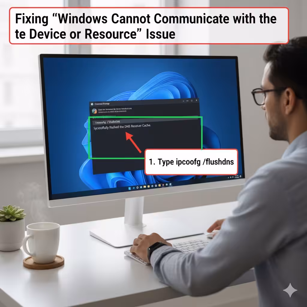 Windows Cannot Communicate