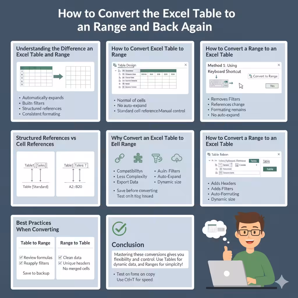 Convert an Excel Table2