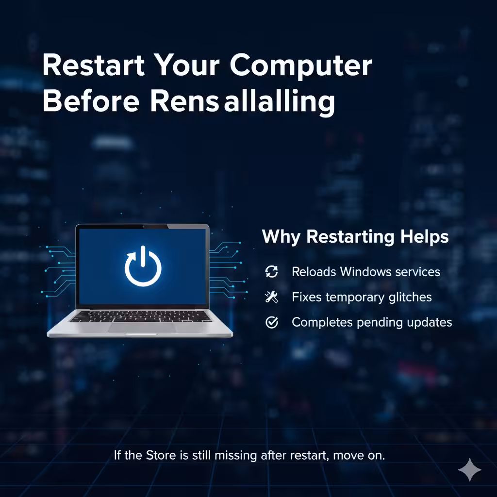 Steps to Restore and Reinstall Microsoft Store - 2026 15 Reinstall Microsoft Store4
