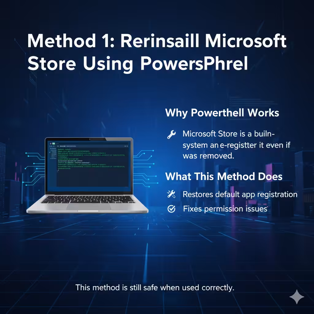 Steps to Restore and Reinstall Microsoft Store - 2026 16 Reinstall Microsoft Store5