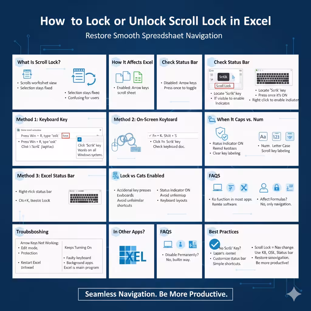 How to Lock or Unlock Scroll Lock in Excel - 2026 4 Unlock Scroll Lock