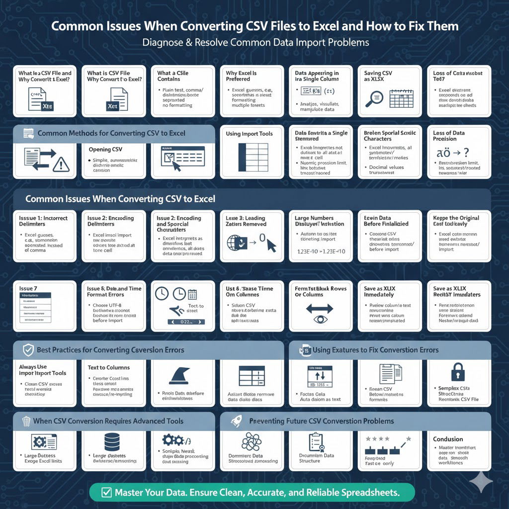 Common Issues When Converting CSV Files to Excel and How to Fix Them - 2026 5 Converting CSV Files2